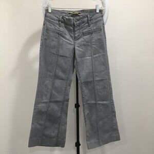 DAUGHTERS OF THE LIBERATION Anthropologie Gray Logo Hardware Jeans